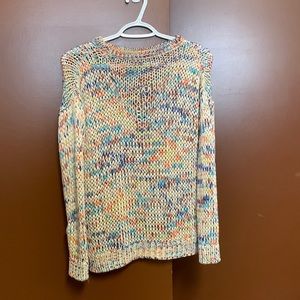 Colorful knit sweater